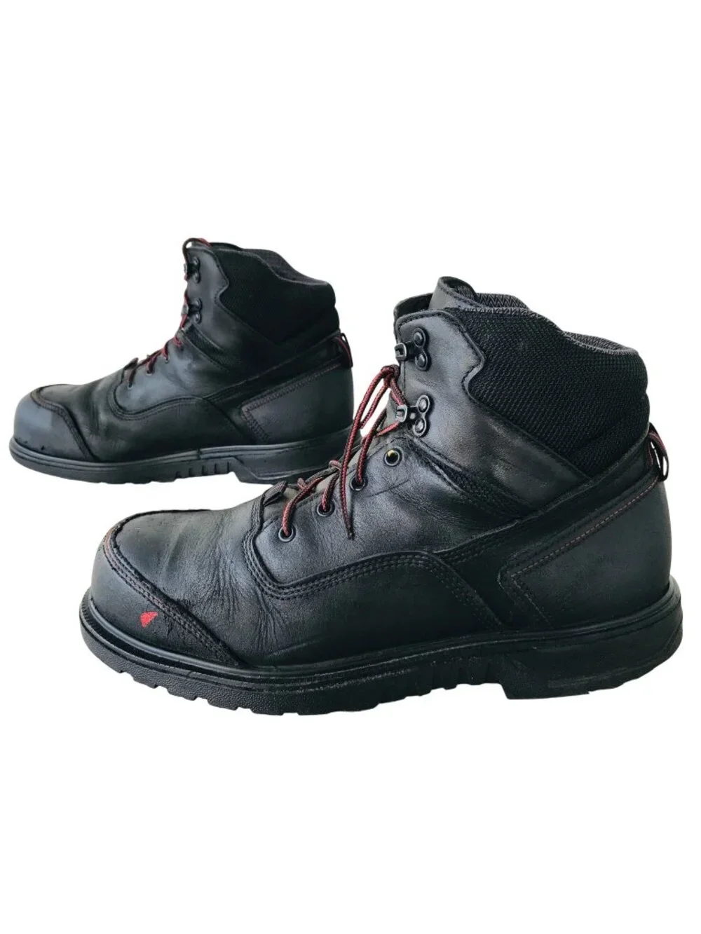 Red Wing Safety Toe Waterproof Work Boots Mens Sz 10 Black Leather 2400 EH